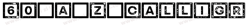 60 A Z Calligraphy AlphabetExamples字体转换